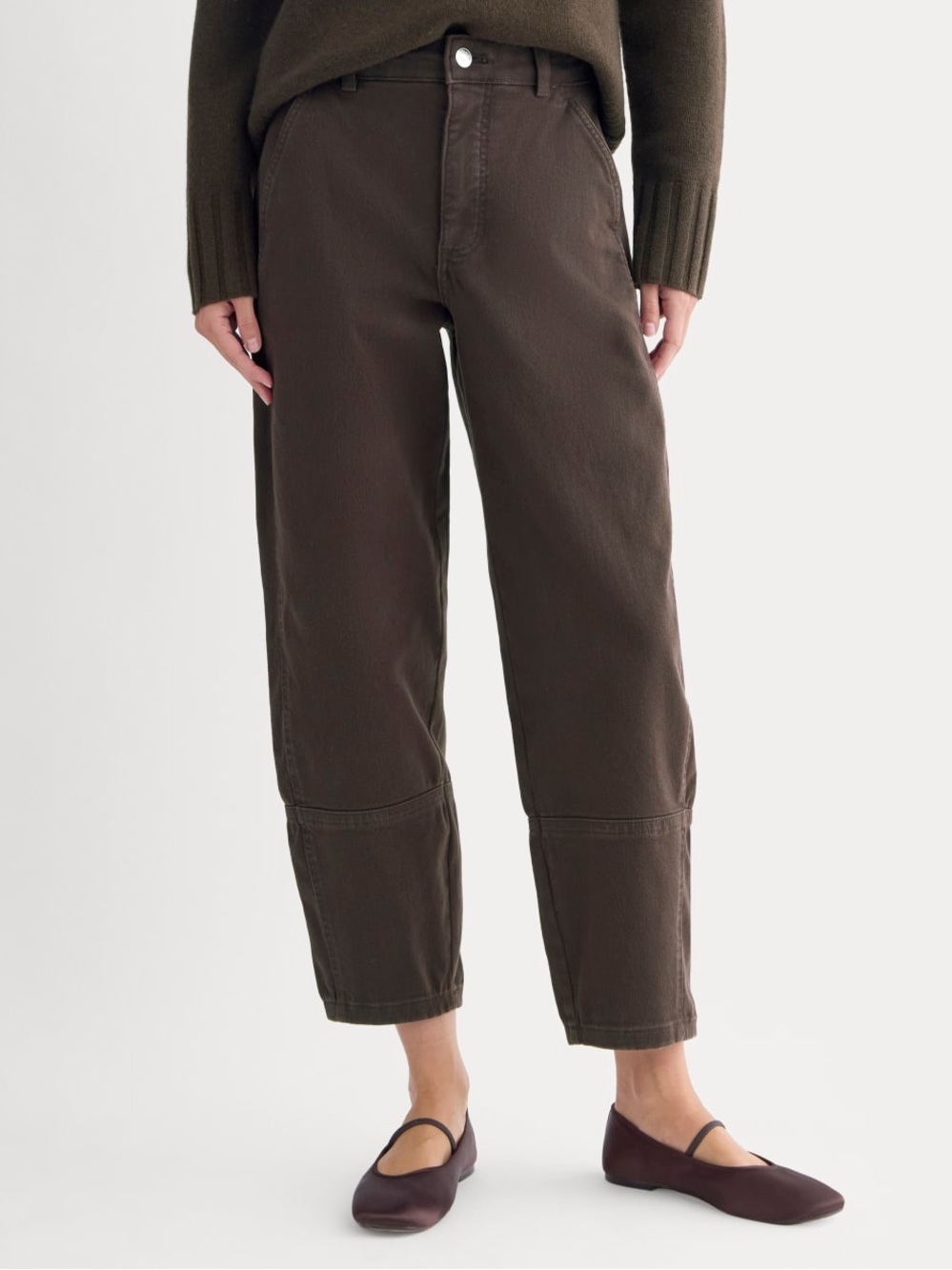 Everlane The Utility Barrel Pant in Dark Chocolate Size: 6, NWOT - Picture 12 of 13